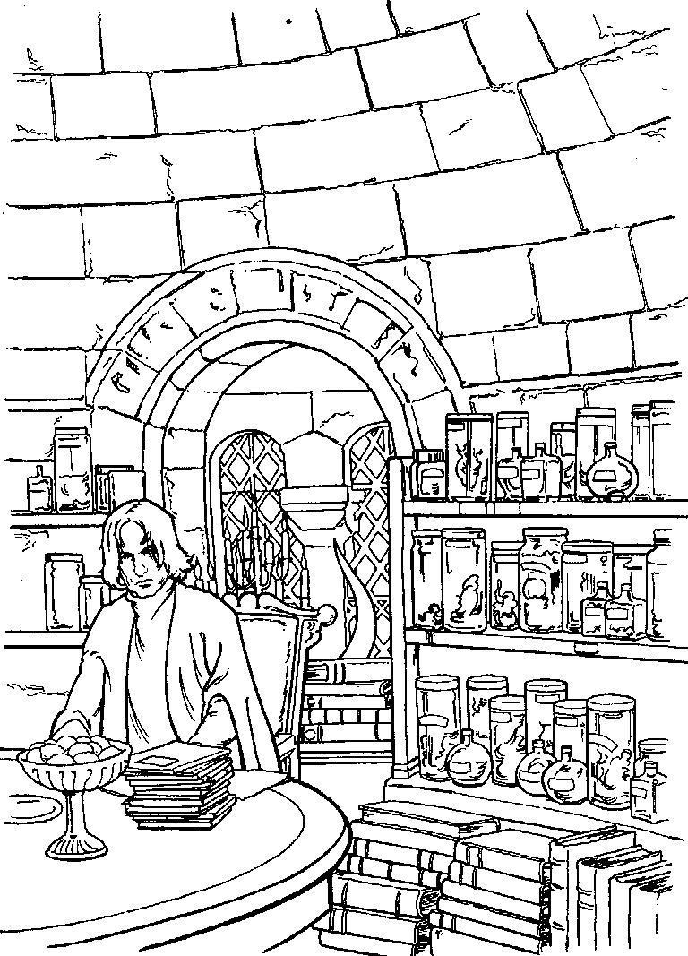 Plansa de colorat cu Harry Potter 194 106